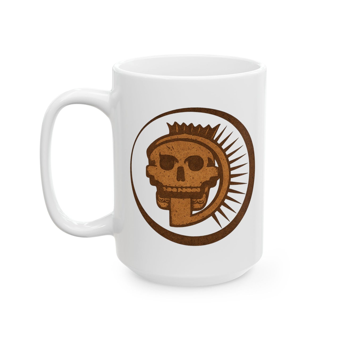 Aztec Sun Skull Mug