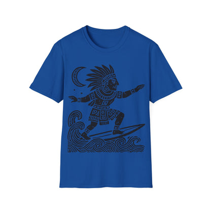 Surfing Warrior Graphic T-Shirt, Unisex Apparel for Beach Lovers, Perfect for Summer, Surfing Events, Casual Wear