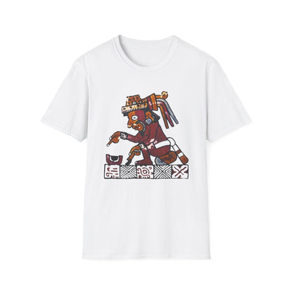 Aztec Gods T-Shirt with Unique Design, Festival Apparel, Casual Wear, Gifts for Art Lovers, Unique Graphic Tee