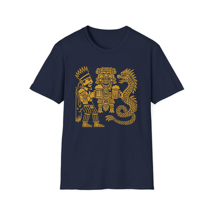 Golden Aztec Warrior T-Shirt Octoberfest
