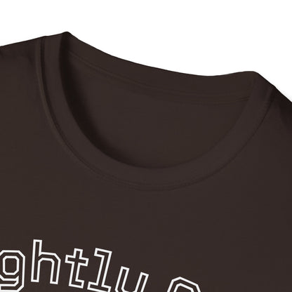 Slightly Aged Tee White Letters