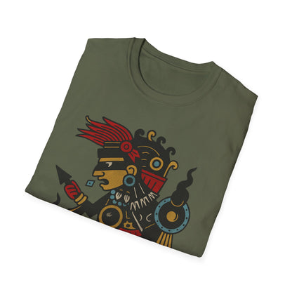 Tezcatlipoca Aztec Tee, Graphic T-Shirt, Vintage, Unisex Softstyle Shirt, Boho Aesthetic Top, Men's and Women's Fashion