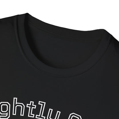 Slightly Aged Tee White Letters