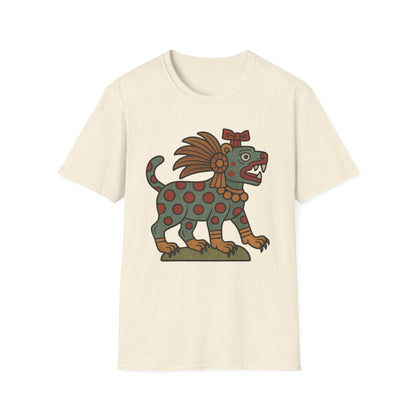 Aztec-Inspired T-Shirt, Graphic Tee, Vintage Jaguar Design