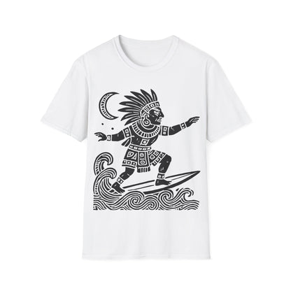 Surfing Warrior Graphic T-Shirt, Unisex Apparel for Beach Lovers, Perfect for Summer, Surfing Events, Casual Wear