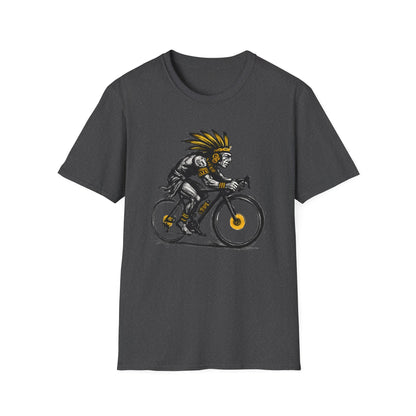 Cycling Warrior Graphic Tee | Unisex Softstyle T-Shirt, Sporty Apparel, Gift for Cyclists, Birthday Gift, Casual Wear, Outdoor Activities