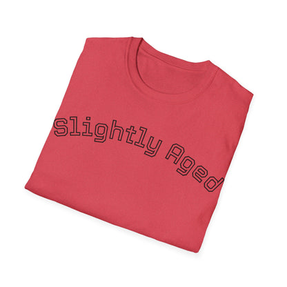 Slightly Aged Tee Black Letters