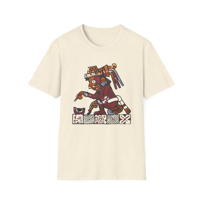 Aztec Gods T-Shirt with Unique Design, Festival Apparel, Casual Wear, Gifts for Art Lovers, Unique Graphic Tee
