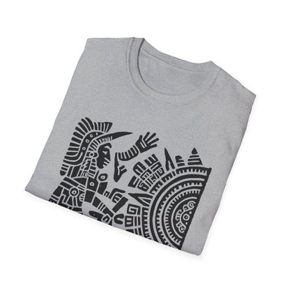 Huitzlopochtli de la Guerra Sagrada con Calandario Unisex T-Shirt -