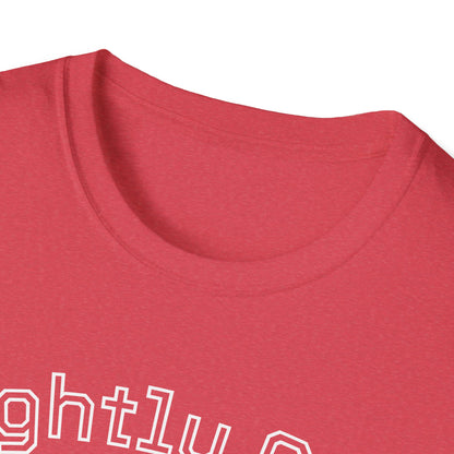 Slightly Aged Tee White Letters