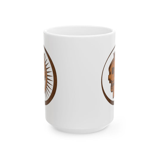 Aztec Sun Skull Mug