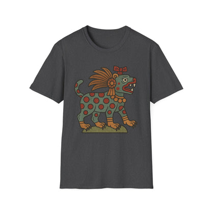 Aztec-Inspired T-Shirt, Graphic Tee, Vintage Jaguar Design
