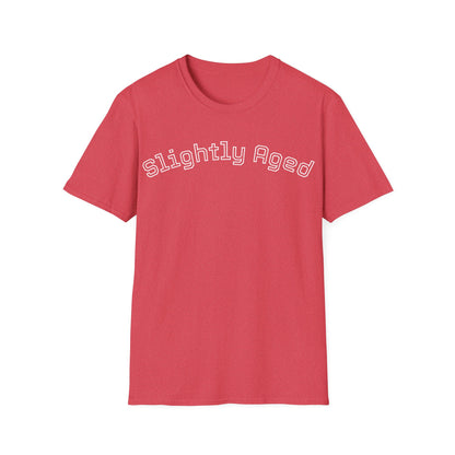 Slightly Aged Tee White Letters