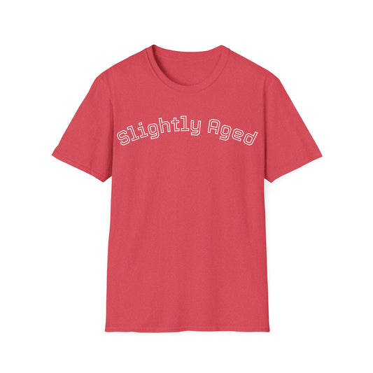 Slightly Aged Tee White Letters
