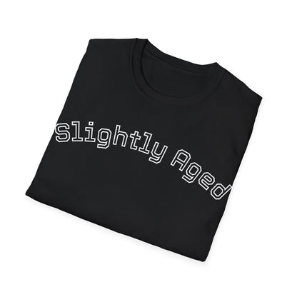 Slightly Aged Tee White Letters