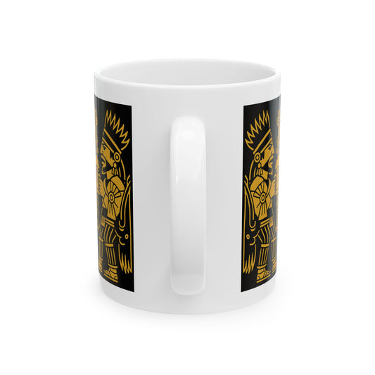 Golden Aztec Warriors Mug