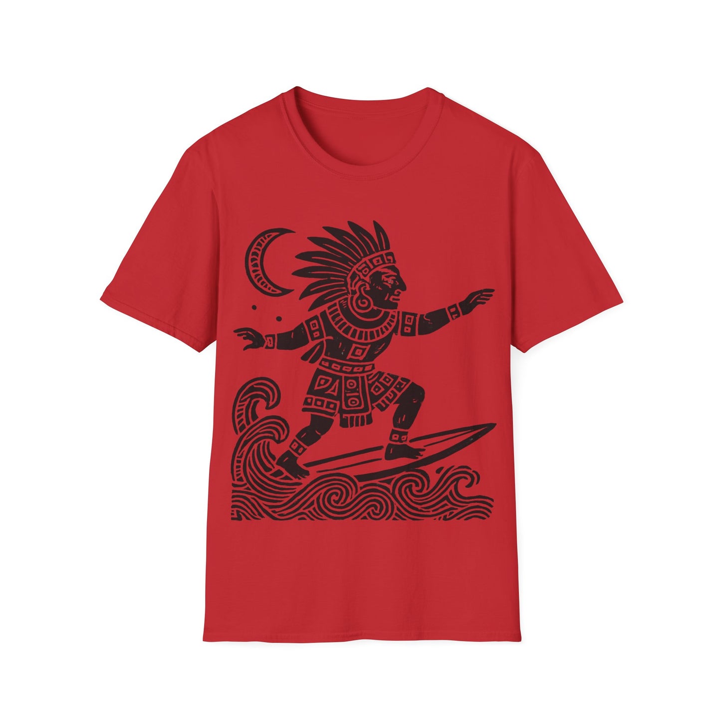 Surfing Warrior Graphic T-Shirt, Unisex Apparel for Beach Lovers, Perfect for Summer, Surfing Events, Casual Wear