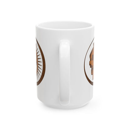 Aztec Sun Skull Mug