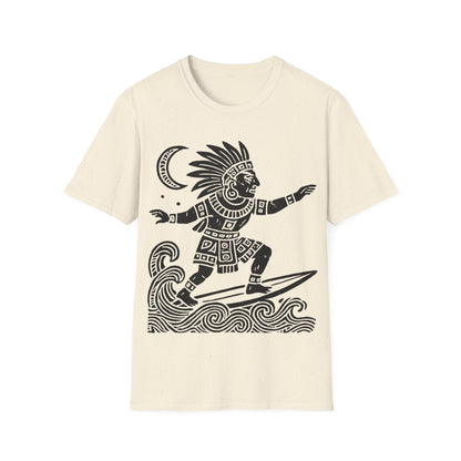 Surfing Warrior Graphic T-Shirt, Unisex Apparel for Beach Lovers, Perfect for Summer, Surfing Events, Casual Wear