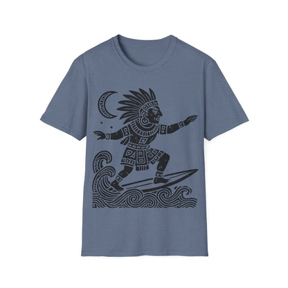 Surfing Warrior Graphic T-Shirt, Unisex Apparel for Beach Lovers, Perfect for Summer, Surfing Events, Casual Wear