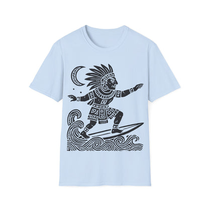 Surfing Warrior Graphic T-Shirt, Unisex Apparel for Beach Lovers, Perfect for Summer, Surfing Events, Casual Wear