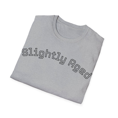 Slightly Aged Tee Black Letters