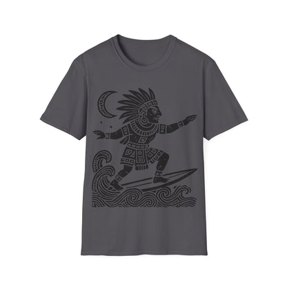 Surfing Warrior Graphic T-Shirt, Unisex Apparel for Beach Lovers, Perfect for Summer, Surfing Events, Casual Wear