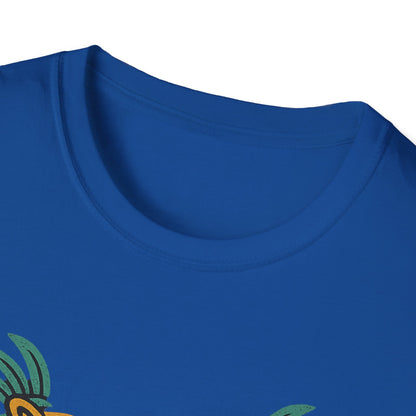 Vibrant Aztec Jaguars Spirit T-Shirt - Bohemian Style Tee, Unisex Graphic Tee, Casual Wear, Gift for Nature Lovers, Festival Outfit