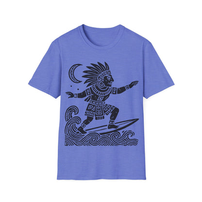 Surfing Warrior Graphic T-Shirt, Unisex Apparel for Beach Lovers, Perfect for Summer, Surfing Events, Casual Wear