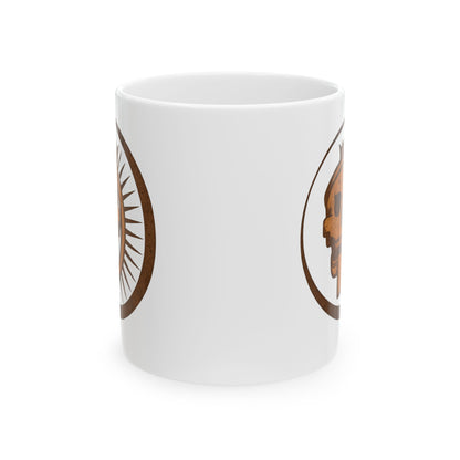 Aztec Sun Skull Mug
