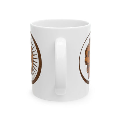 Aztec Sun Skull Mug
