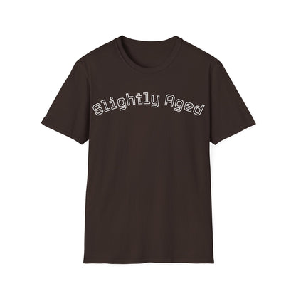 Slightly Aged Tee White Letters