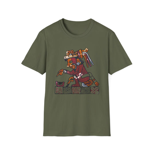Aztec Gods T-Shirt with Unique Design, Festival Apparel, Casual Wear, Gifts for Art Lovers, Unique Graphic Tee